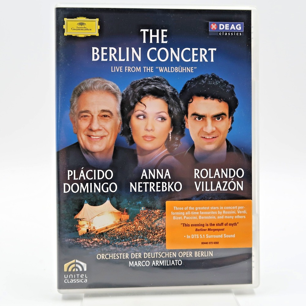 Domingo/Netrebko/Villazón The Berlin Concert Live From Waldbuhne (DVD, 2006)